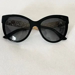 Rare Round Dolce & Gabbana DG4211 Black Filigrana Polarized Sunglasses Dolce & Gabbana | Accessories | Rare Round Dolce Gabbana  main image 4